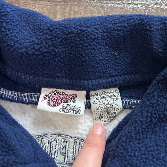 Y2K Winners Circle NASCAR Jeff Gordon DuPont Motorsports Fleece 1/4 Zip Sz L - Picture 3 of 5